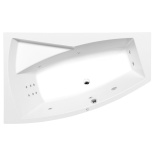 Asymmetrical massage bathtubs