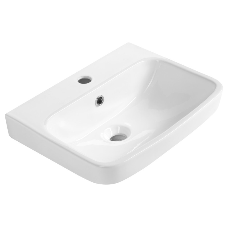 VIBRANT ceramic washbasin 46x33cm, white