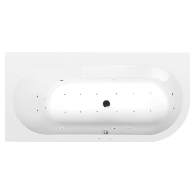 massaaživann  ASTRA L  165x80x48cm,  Active Hydro-Air,  kroom
