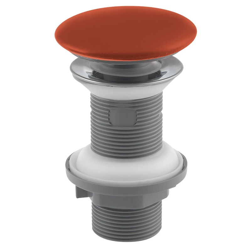 Washbasin drain 5/4", click-clack, ceramic plug, 20-70mm, terracotta