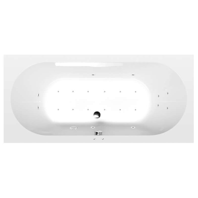 massaaživann  LEVANA  170x80x39cm,  Active Hydro-Air,  kroom
