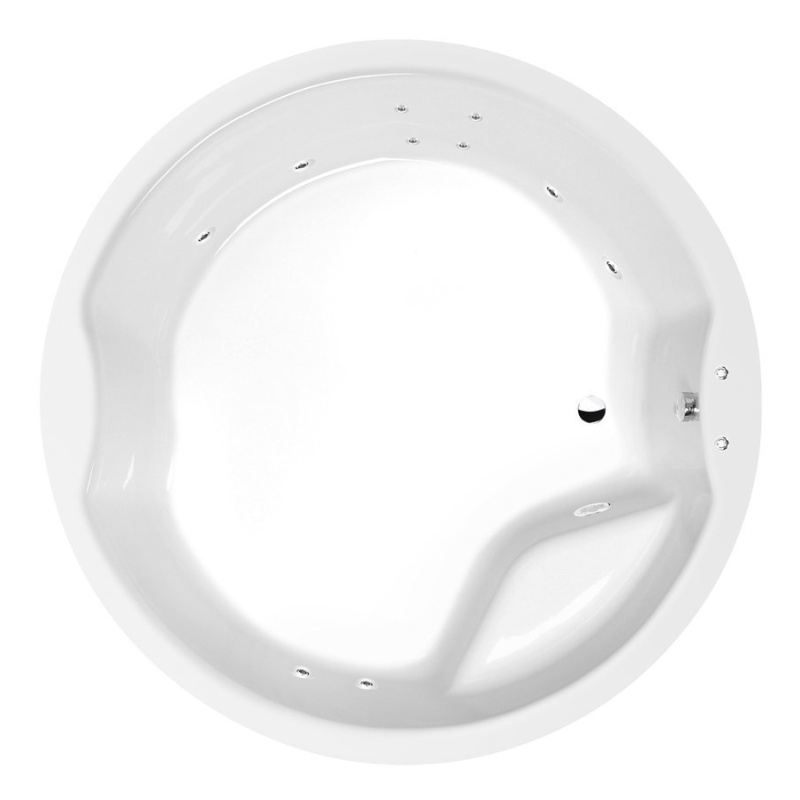 massaaživann  ROYAL ROUND  172x172x49cm,  Active Hydro,  kroom