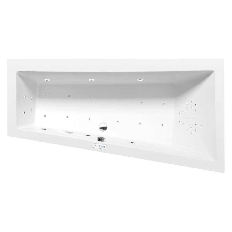 massaaživann  ANDRA R  170x90x45cm,  Highline Hydro-Air,  kroom