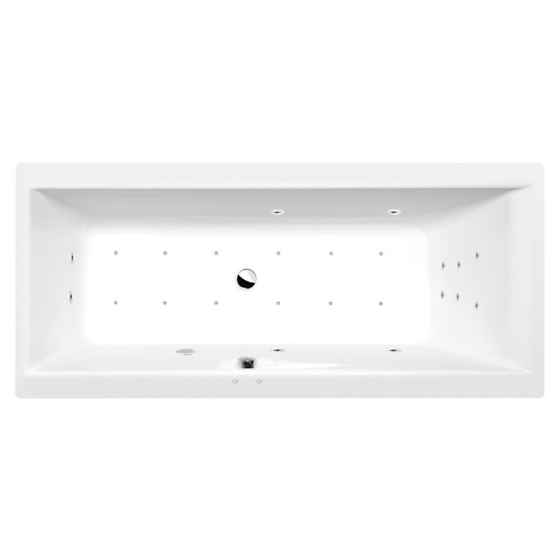 massaaživann  CLEO  180x80x48cm,  Attraction Hydro-Air,  kroom