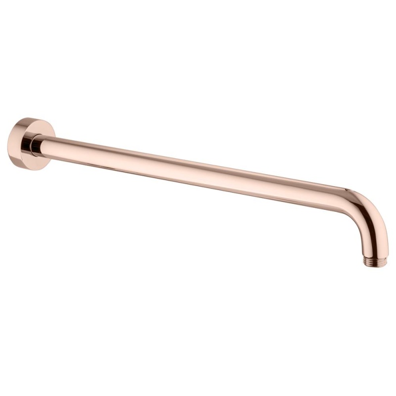 ümar horisontaalne dušitoru L 400 mm, läikiv roosa kuld