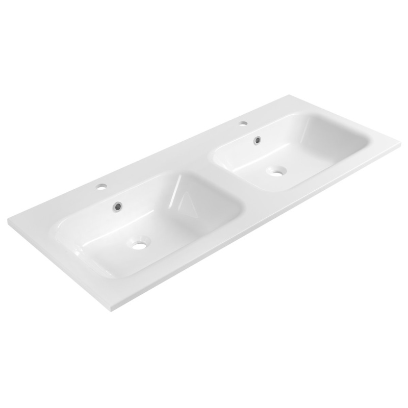 kivimassist valamu,  ARECA 121x51, 5cm,  valge