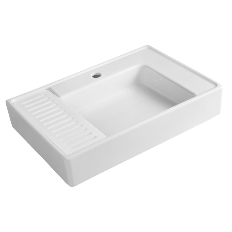ARYA ceramic washbasin, 45x65cm, white