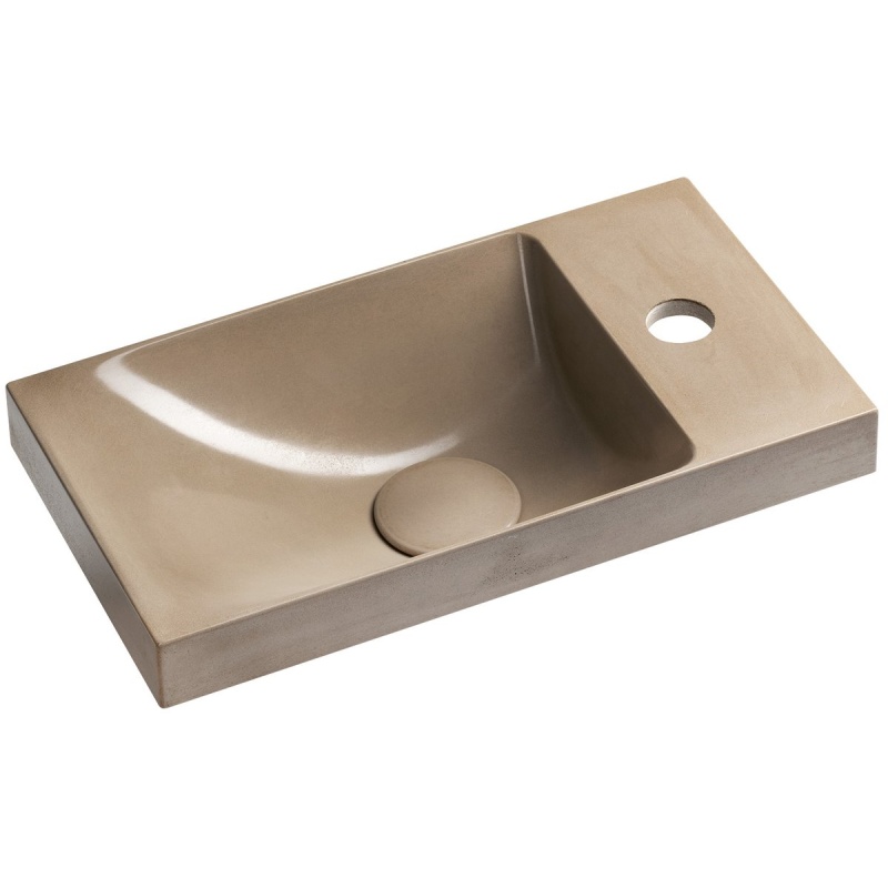 betoonist valamu AGOS 40x22cm,  L/R,  sand poolläikiv