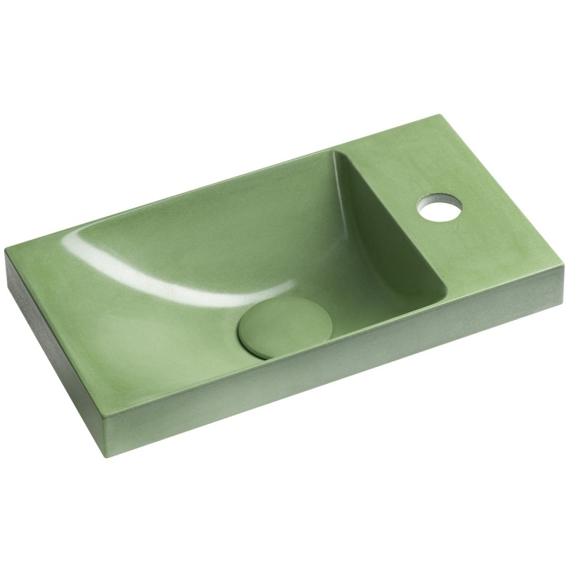 betoonist valamu AGOS 40x22cm,  L/R,  green poolläikiv