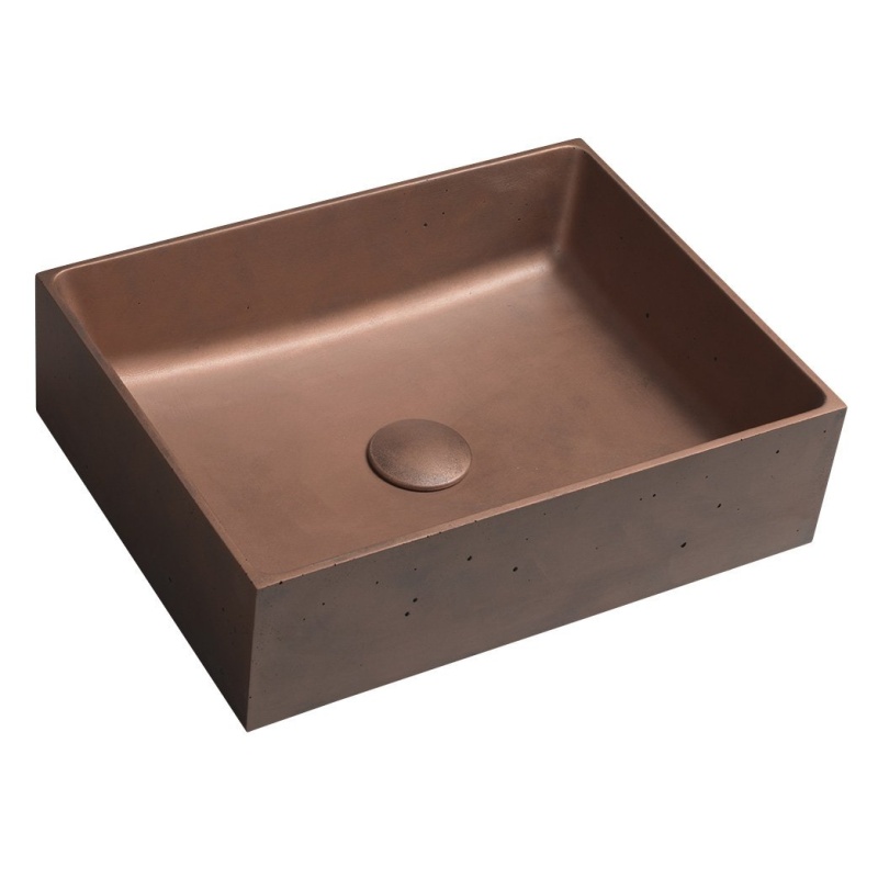 betoonist valamu tööpinnale FORMIGO 47.5x36.5 cm, copper