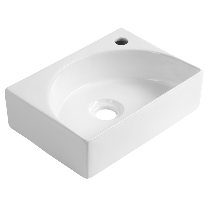 valamu RUBIC 34x25cm,  valge