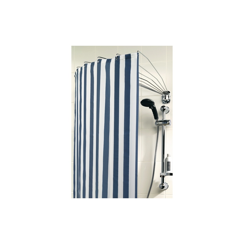 Foldable Shower Curtain Rod Umbrella Chrome Stainless Steel Deko Foldable Shower Curtain Rod Umbrella Chrome Stainless Steel
