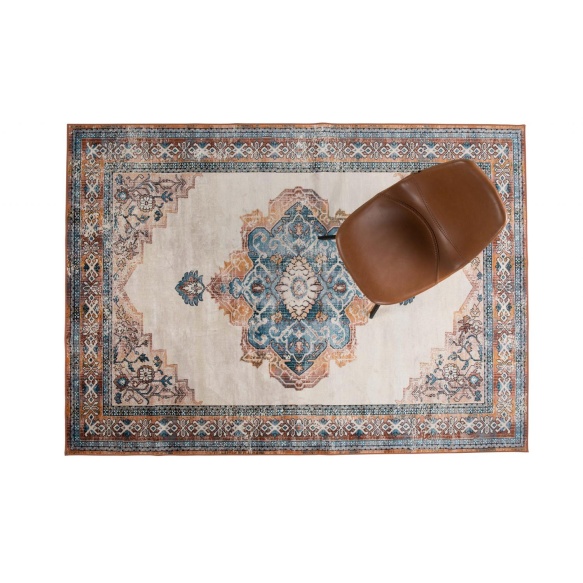 Vaip Mahal Blue/Brick 170X240