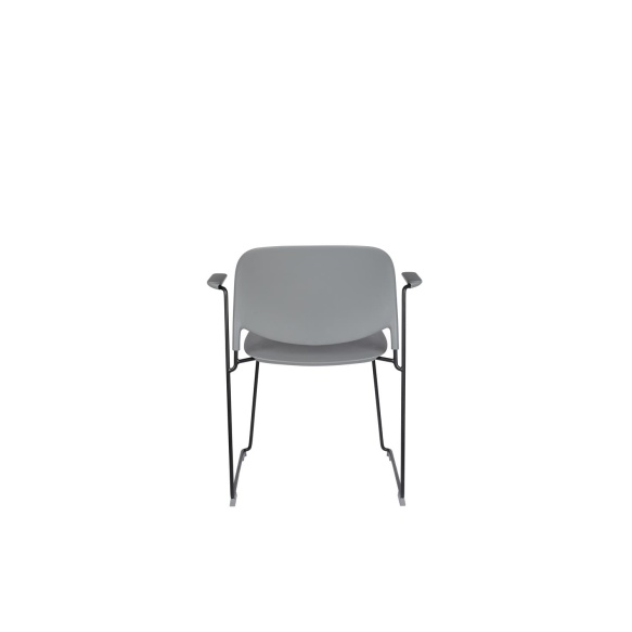 Käetugedega tool Stacks Grey