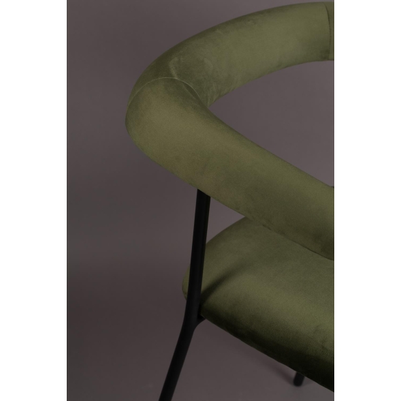 käetugedega tool Haily, Dark Green