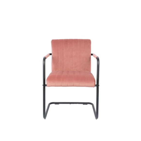 käetugedega tool Stitched Velvet, Pink