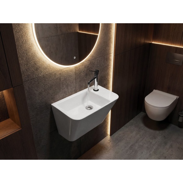 PRIMO ceramic washbasin 50x28cm, white