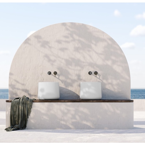 valamu tööpinnale ALLEGRO diam 42 cm, valge