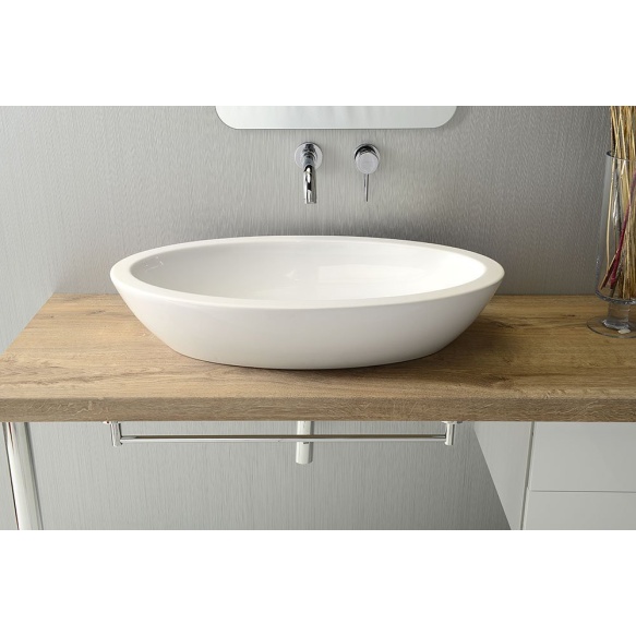 valamu töötasapinnale Sistema Oval 75x42 cm