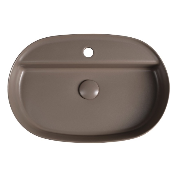 INFINITY OVAL countertop washbasin, 60x40cm, taupe