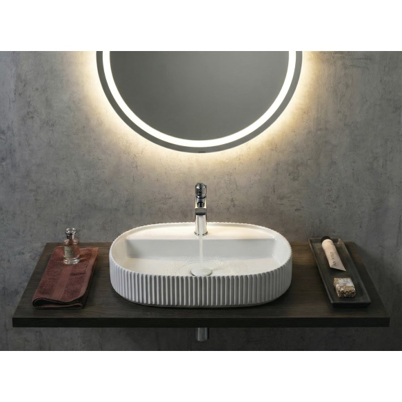 valamu töötasapinnale,  SINTESI 60x40cm,  valge