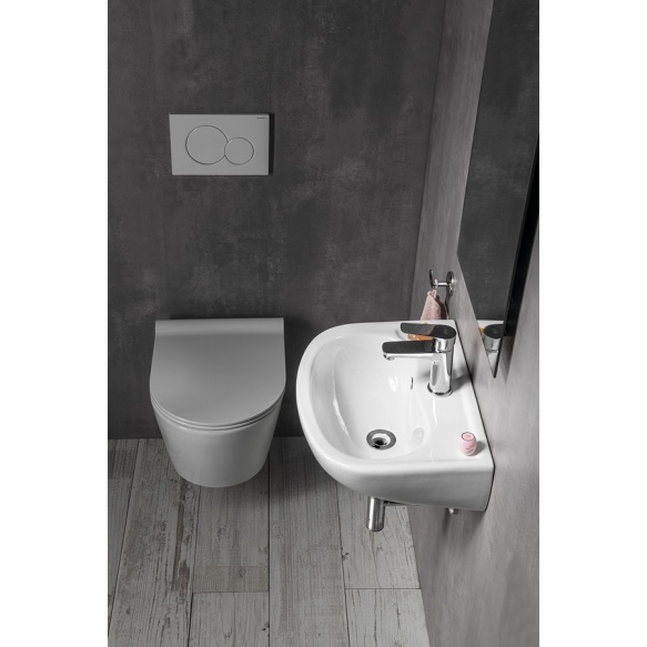 keraamiline valamu 45x35 cm, valge