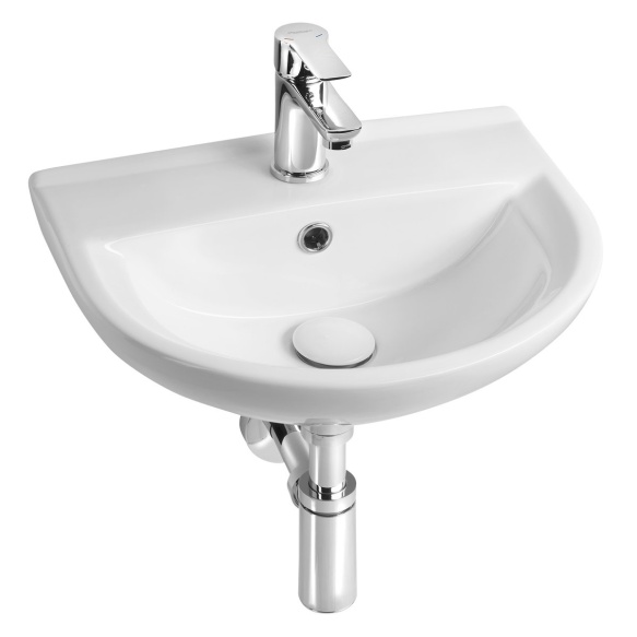 SPIRAL ceramic washbasin 43x35cm, white