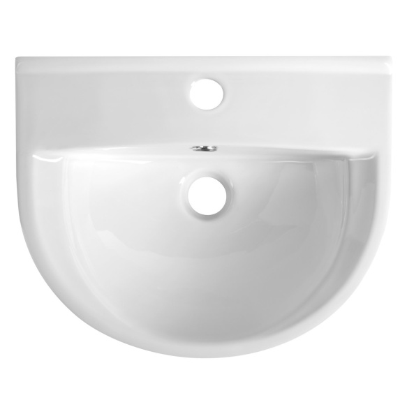SPIRAL ceramic washbasin 43x35cm, white