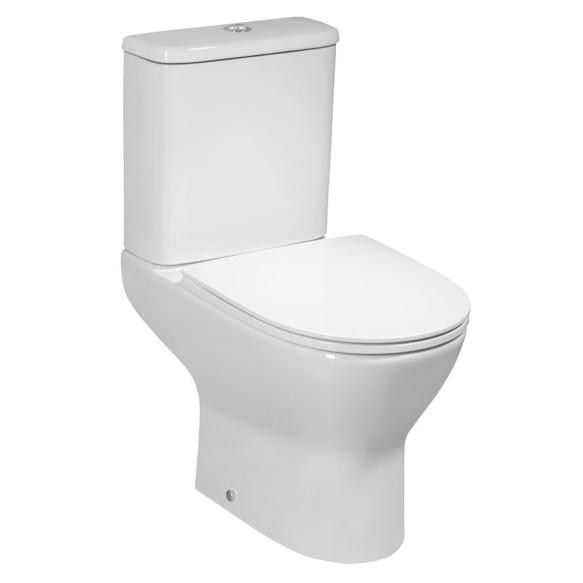 wc kompakt Dario Rimless, P/S trapp, valge