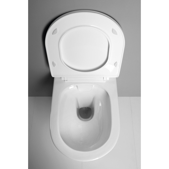 rimless seina wc pott Imogen 36x50 cm, valge