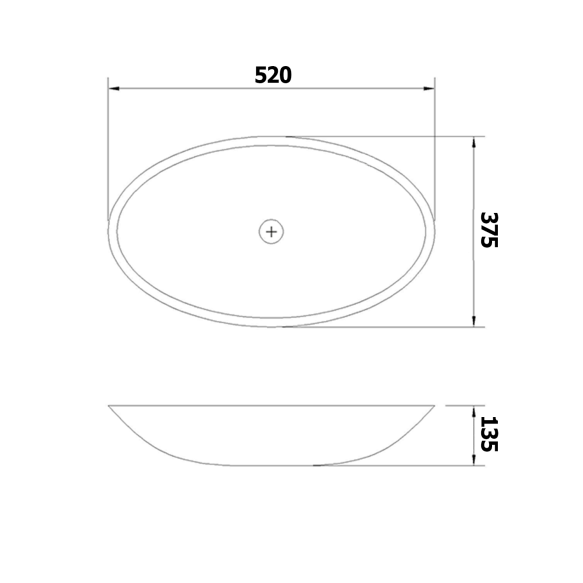 klaasvalamu Pure 52x37.5 cm