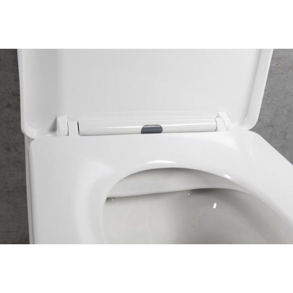 soft close wc iste Leon, valge
