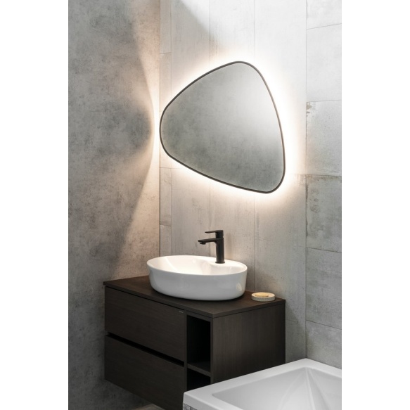 LED peegel Elena 20W, 68x96 cm, matt must