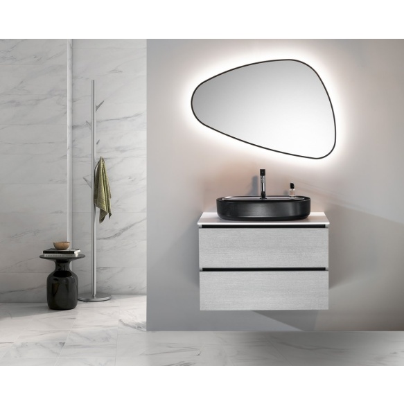 LED peegel Elena 20W, 68x96 cm, matt must