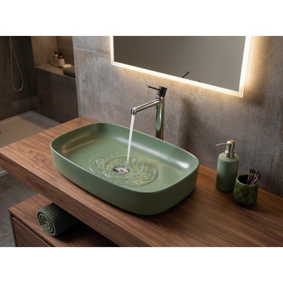 valamu töötasapinnale MATTEO 65x40cm,  green matt