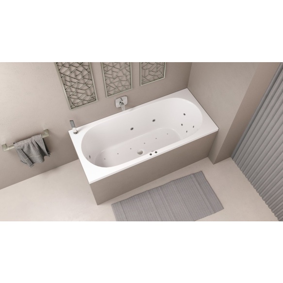 massaaživann  ASTRA B  165x75x48cm,  Active Hydro-Air,  kroom