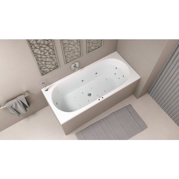 massaaživann  ASTRA B  165x75x48cm,  Active Hydro-Air,  kroom