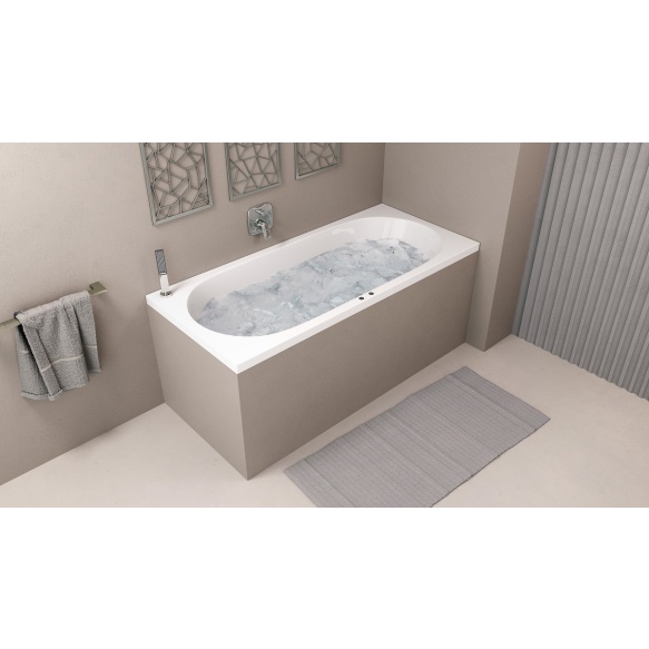 massaaživann  ASTRA B  165x75x48cm,  Active Hydro-Air,  kroom