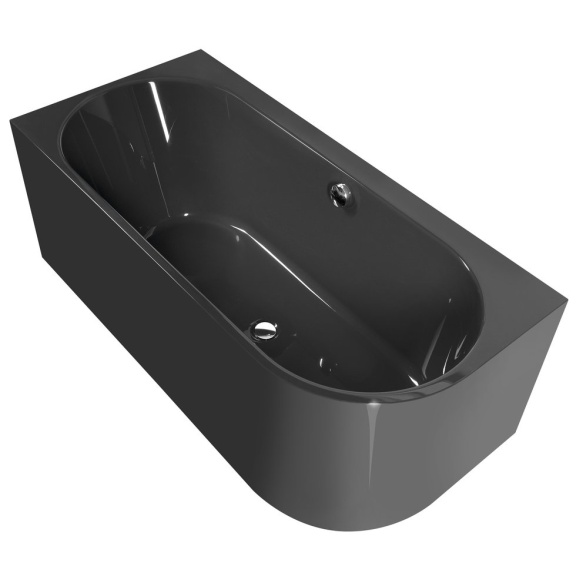 monoliitvann Astra L 160x75x60 cm, läikiv hall