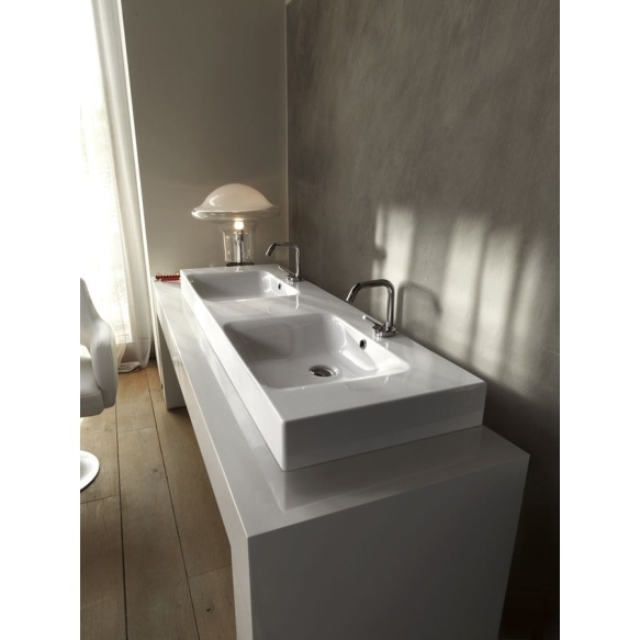 valamu CENTO 140x45cm,  valge