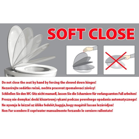 wc potikaas (soft close), valge