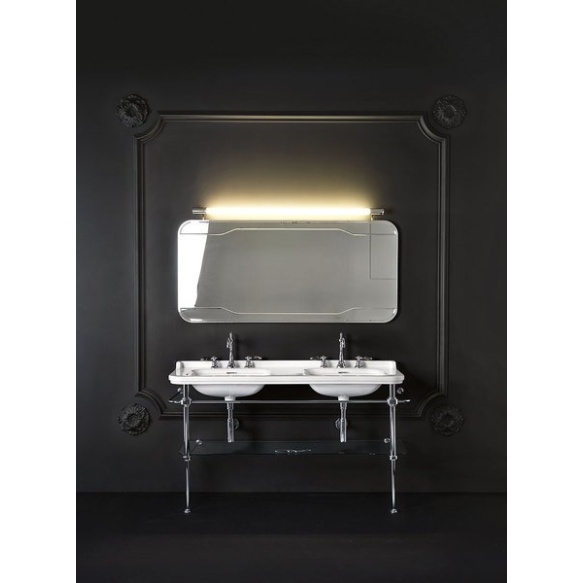 keraamiline valamu WALDORF 150x55 cm, 2x3 segistiava, valge