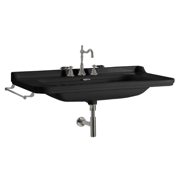 valamu Kerasan Waldorf 120x55 cm, matt must