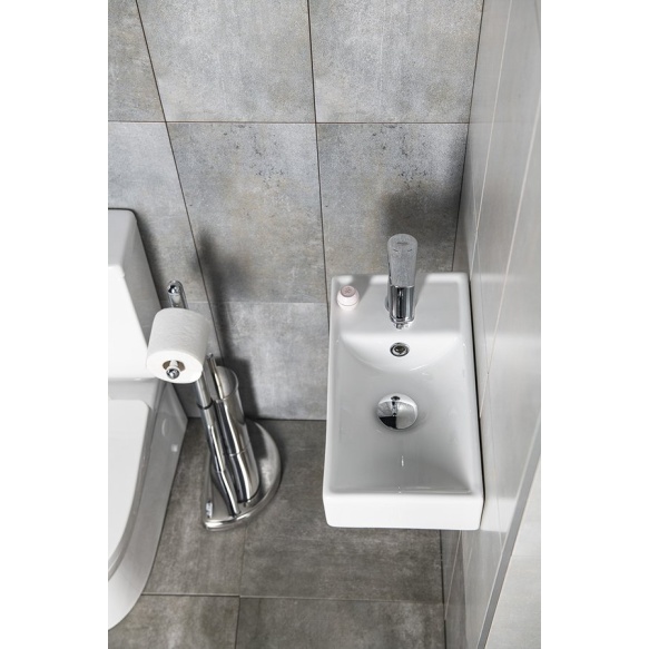 valamu Minos 40x22 cm, valge, vasak