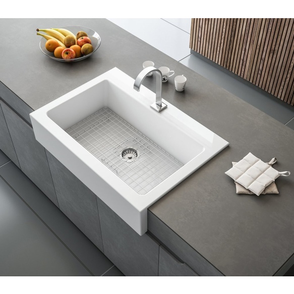 keraamiline köögivalamu ARYA, 66x62 cm, valge