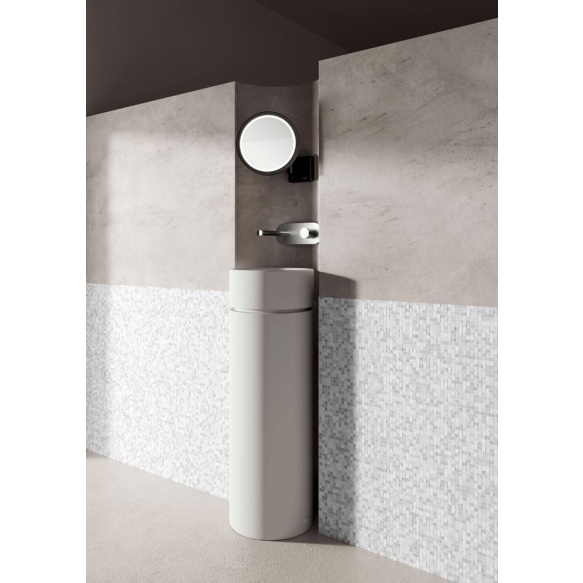 eraldiseisev valamu Oke, äravool seina, must matt