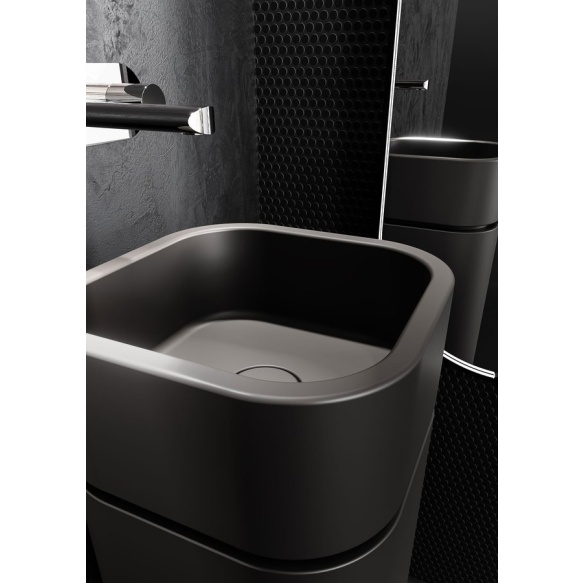 valamu tööpinnale Hako 30x30 cm, must matt