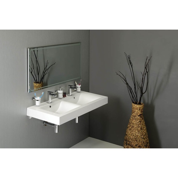 kivimassist valamu Flavia 120x50 cm, valge