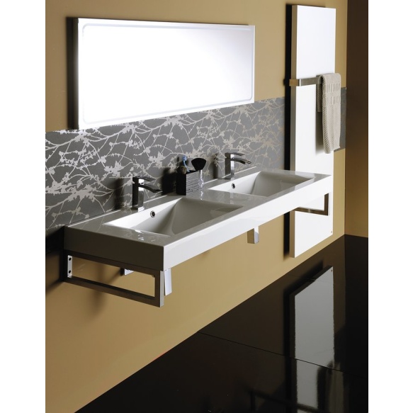 kivimassist valamu Flavia 160x50 cm, valge