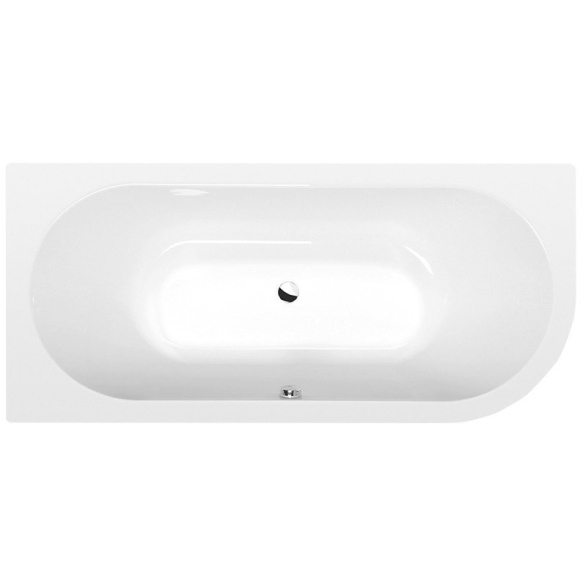 asümmeetriline vann Viva L 175x80x47 cm, valge